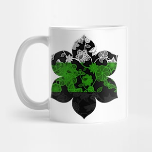 Butterfly Garden, Pride Flag Series - Neutrois Mug